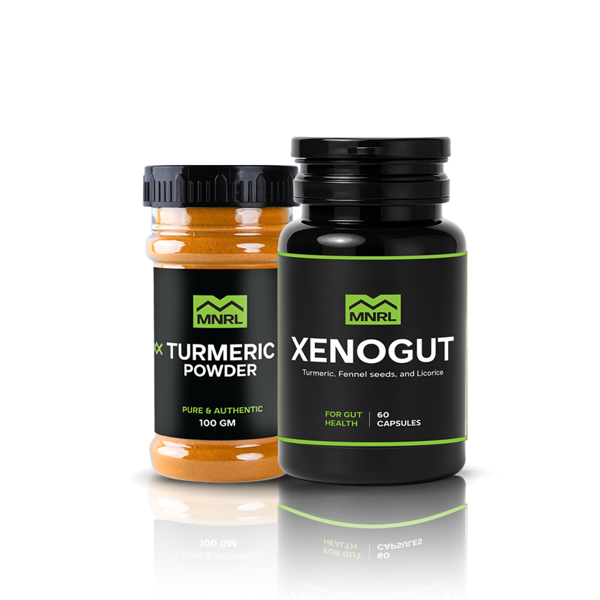 Bundle of 2 — Xenogut + 100g Turmeric Powder ہلدی پاؤڈر